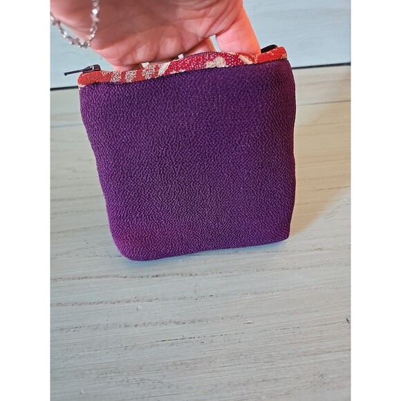 Coin Purse Wallet With Zipper Handmade High Quality Souvenir Purple Bag Homemade - Picture 3 of 9
